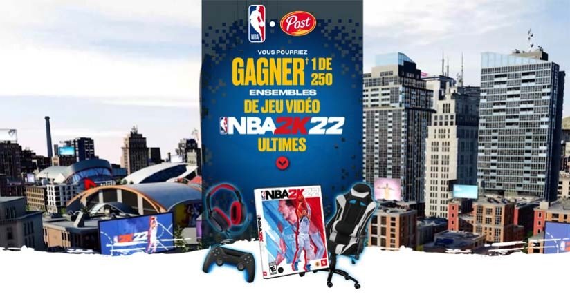Concours Ensemble de jeu vidéo NBA 2K ultime de Post
