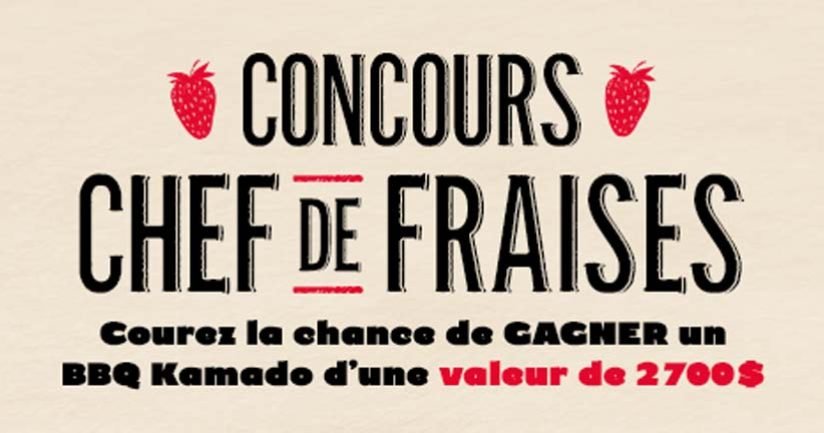 Concours Chef de fraises de FraiseBec