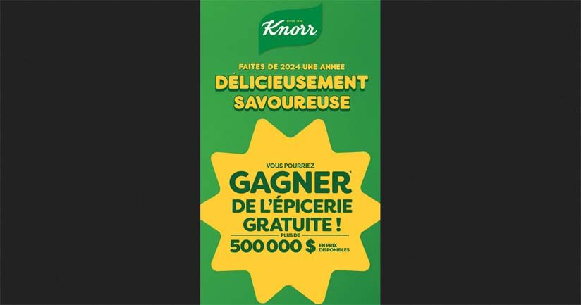 Concours Gagnez votre épicerie de Knorr