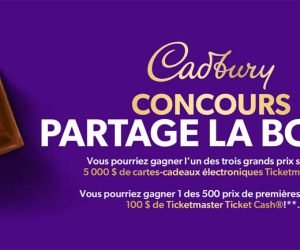 Concours Partage la bonté de Cadbury